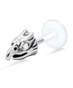 Eagle Face Shaped Labrets Push-in LA-17